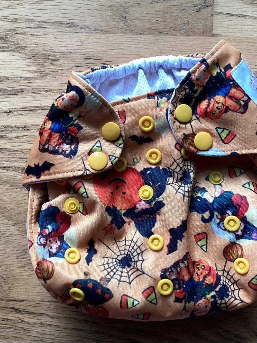 Halloween Print Orange and Black Cloth Diaper Covers - Brand: